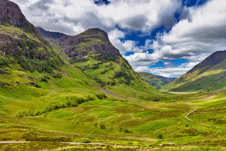 Umělecká fotografie Glen Coe valley in the Scottish Highlands