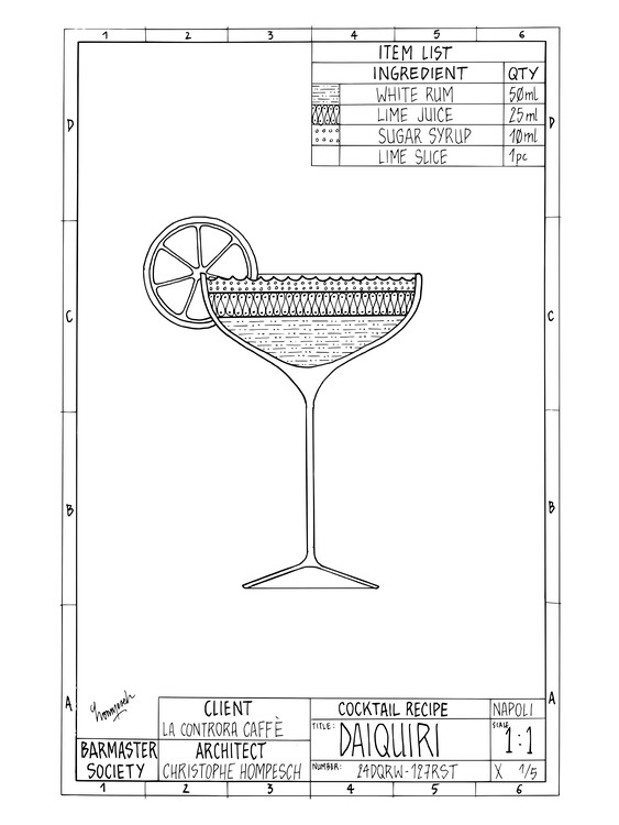Ilustracja Cocktail Engineer Daiquiri