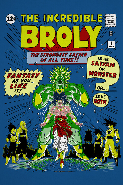 Stampa d'arte The incredible Broly