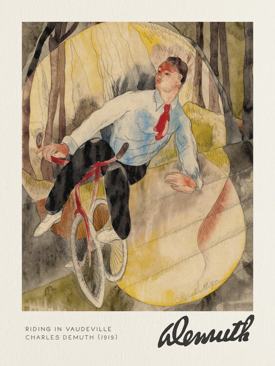 Canvas Print Riding in Vaudeville - Charles Demuth