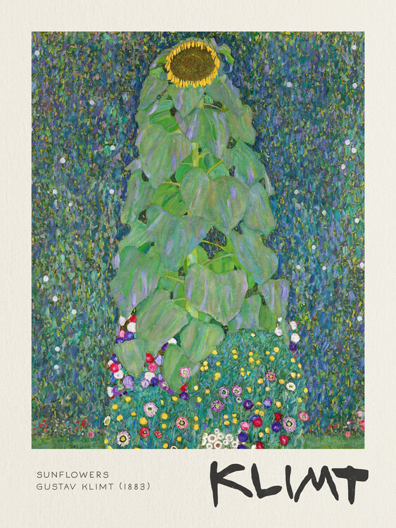 Illustration Sunflowers - Gustav Klimt