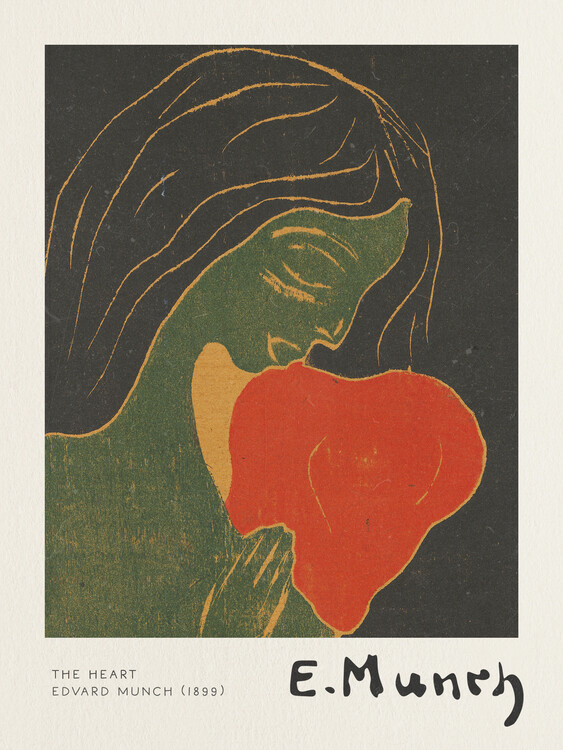 Kunstdruck The Heart - Edvard Munch