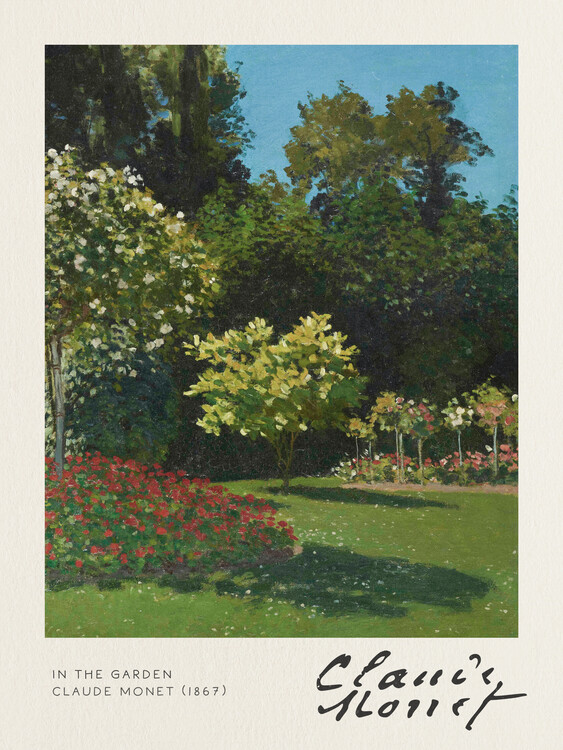 Obrazová reprodukce In the Garden - Claude Monet, 30x40 cm