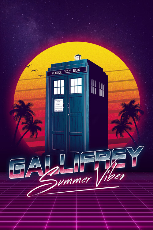 Konsttryck Gallifrey summer vibes