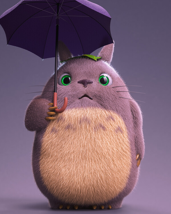 Kunstafdruk Totoro