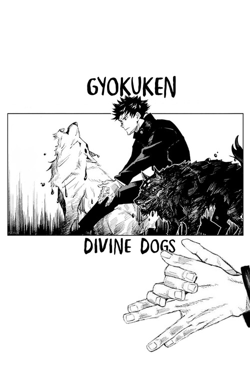 Umjetnički plakat Divine Dogs Jujutsu Kaisen