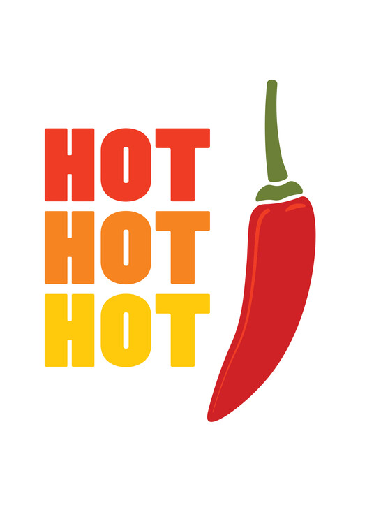 Illustration Hot Hot Hot Chili
