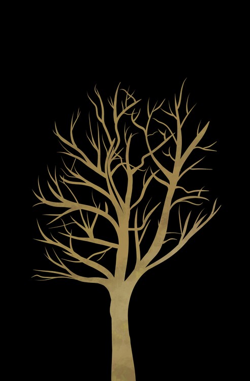 Ilustracja Gold tree