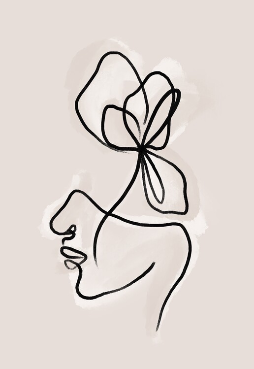 Illustrasjon Flower face