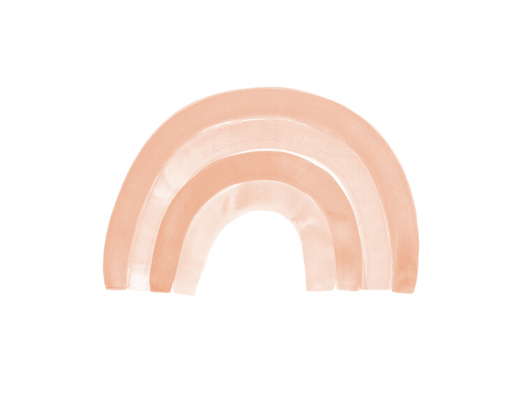 Illustration Soft pink watercolor brush strokes