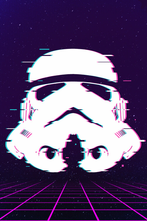 Taidejuliste Glitch trooper