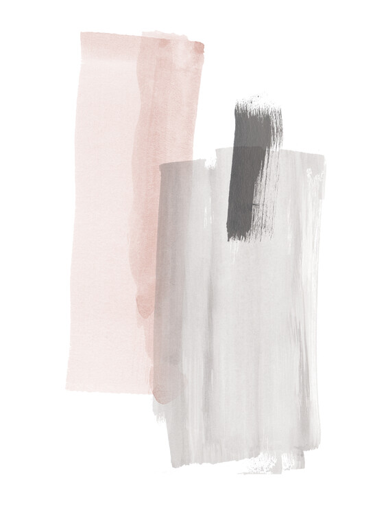 Ilustracija Pink and gray Brush strokes 3