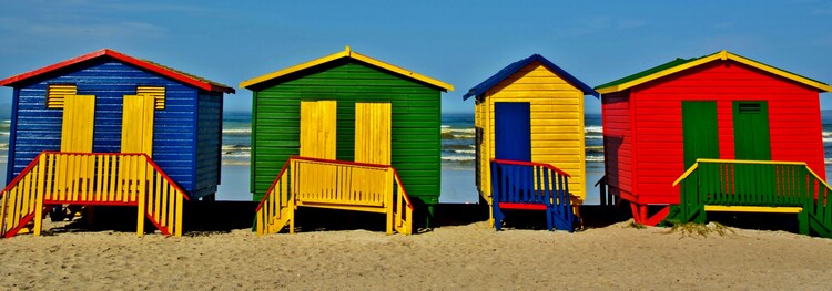 Art Photography colorful change huts
