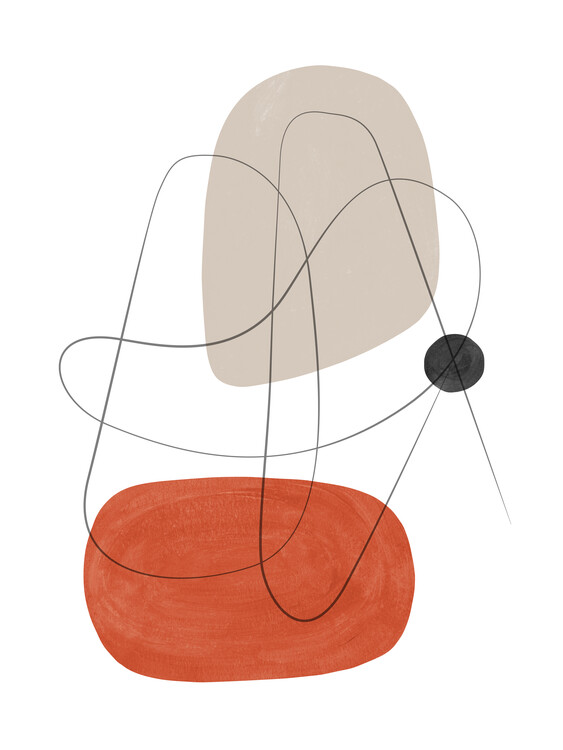 Ilustracja Abstract composition with lines 3