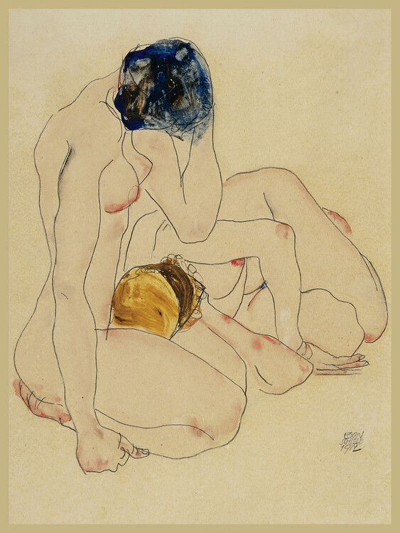 Obrazová reprodukce Two Friends (Female Nude) - Egon Schiele