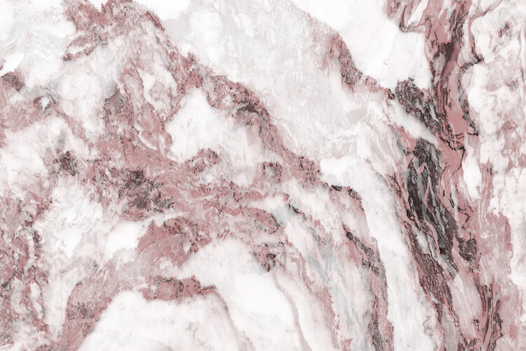 Fototapete Pink and White Marble Texture