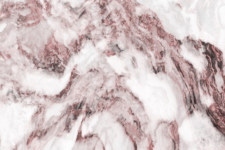 Fotobehang Blush White Marble Texture