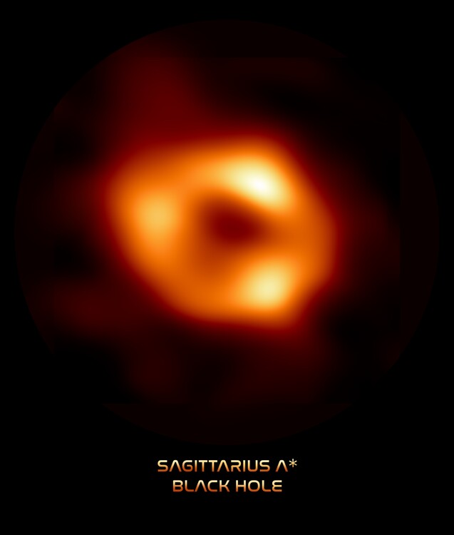 Illustration Sagittarius A* black hole at the centre of our galaxy