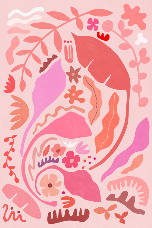 Illustration Pink Garden