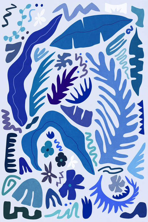 Ilustracija Blue Garden