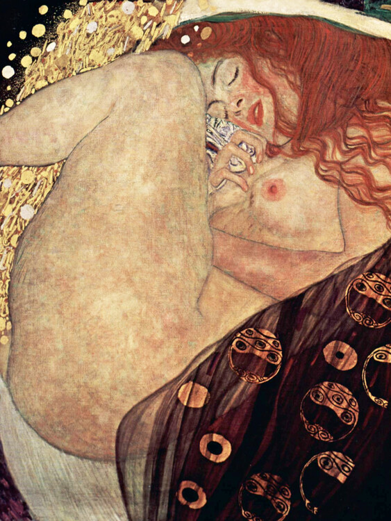 Fine Art Print Danae (Female Nude) - Gustav Klimt