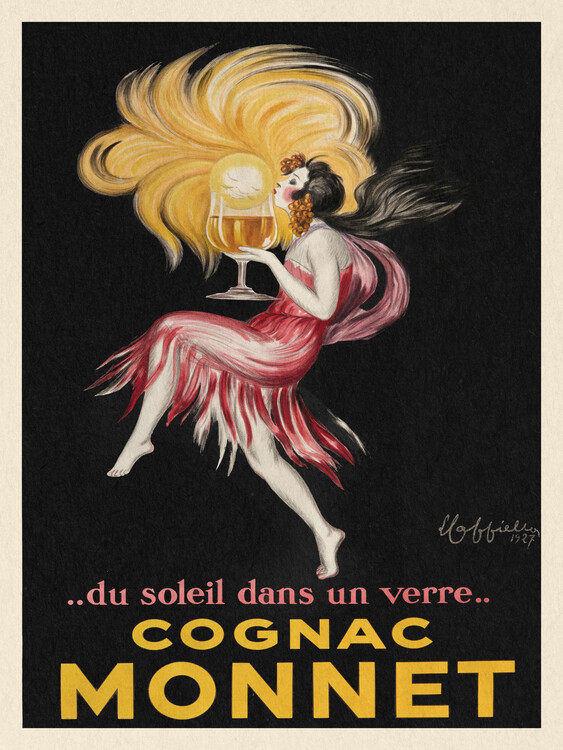 Reprodução do quadro Cognac Monnet (Vintage Alcohol Ad) - Leonetto Cappiello