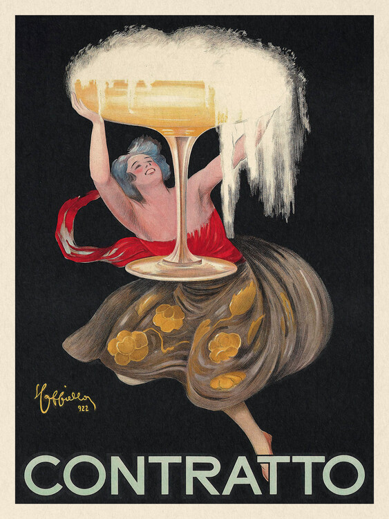 Illustration Contratto (Vintage Alcohol Ad) - Leonetto Cappiello