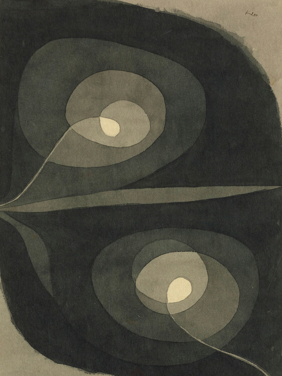 Fine Art Print Spiral Screw Flowers - Paul Klee