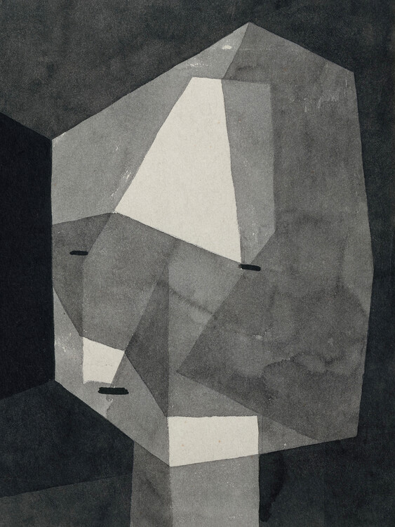 Reprodução do quadro The Rough Cut Head - Paul Klee