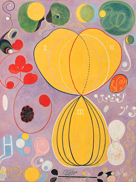 Obrazová reprodukce The 10 Largest No.7 (Purple Abstract) - Hilma af Klint, 30x40 cm