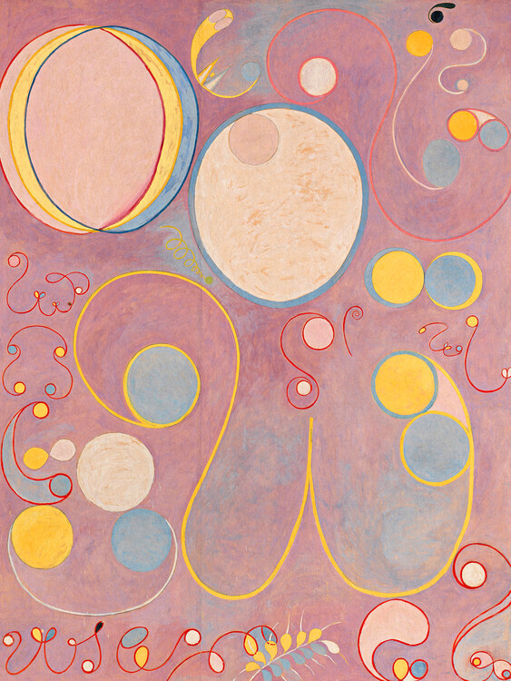 Konsttryck The 10 Largest No.8 (Purple Abstract) - Hilma af Klint
