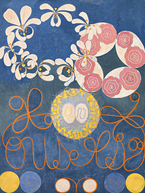 Illustration The 10 Largest No.1 (Blue Abstract) - Hilma af Klint