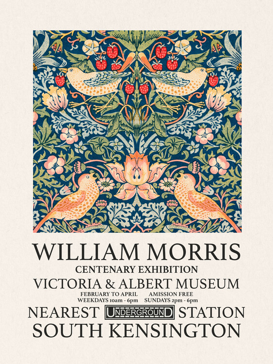 Canvas Print Strawberry Thief (Special Edition) - William Morris