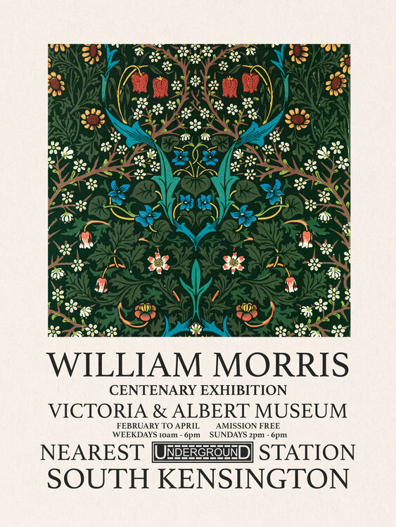 Fine Art Print Orchard (Special Edition Classic Vintage Pattern) - William  Morris, vintage 