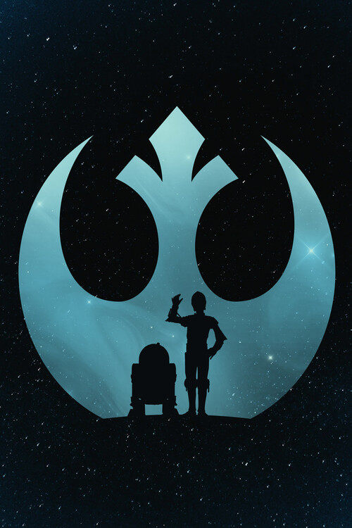 Művészi plakát Rebel droids