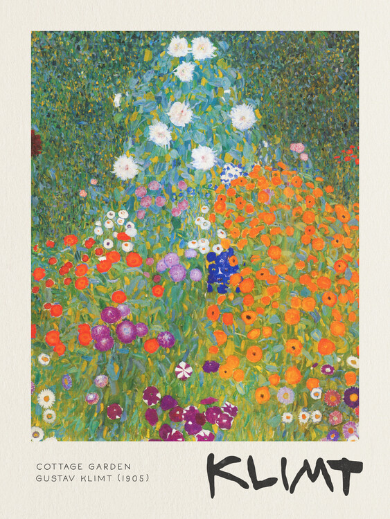 Obraz na plátně Cottage Garden - Gustav Klimt