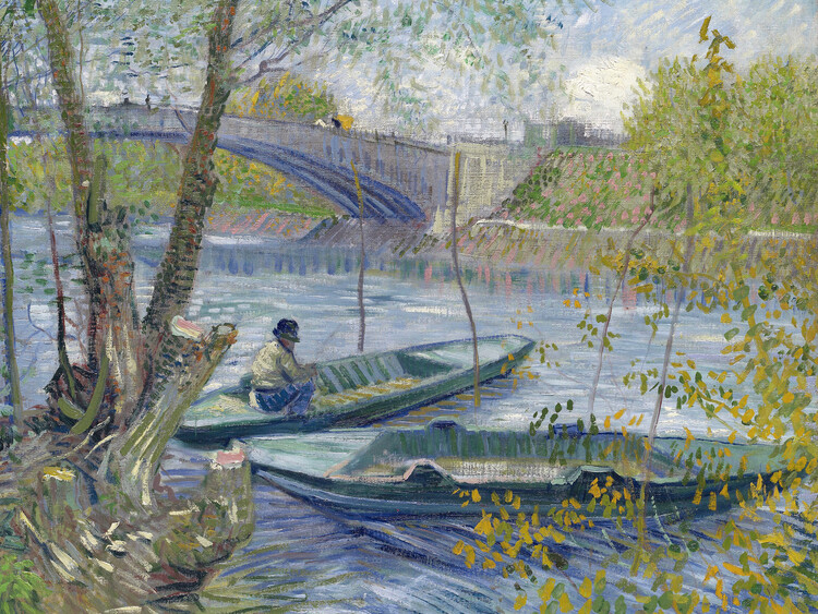 Illustration Fishing in Spring - Vincent van Gogh