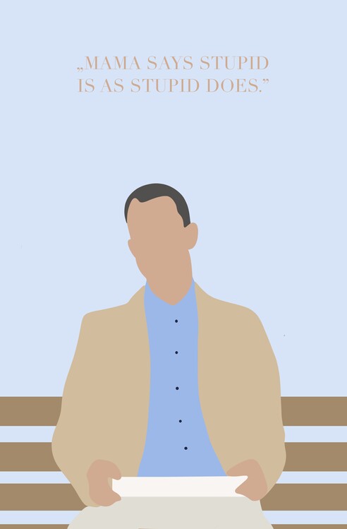 Forrest Gump directed by Robert Zemzckis | Plakaty, Obrazy i Fototapety 