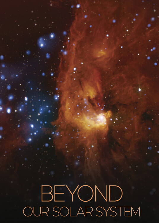 Ilustracija Beyond our solar system space