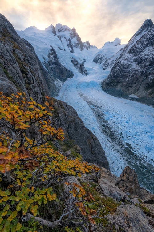 Konstfotografering Falling Glacier