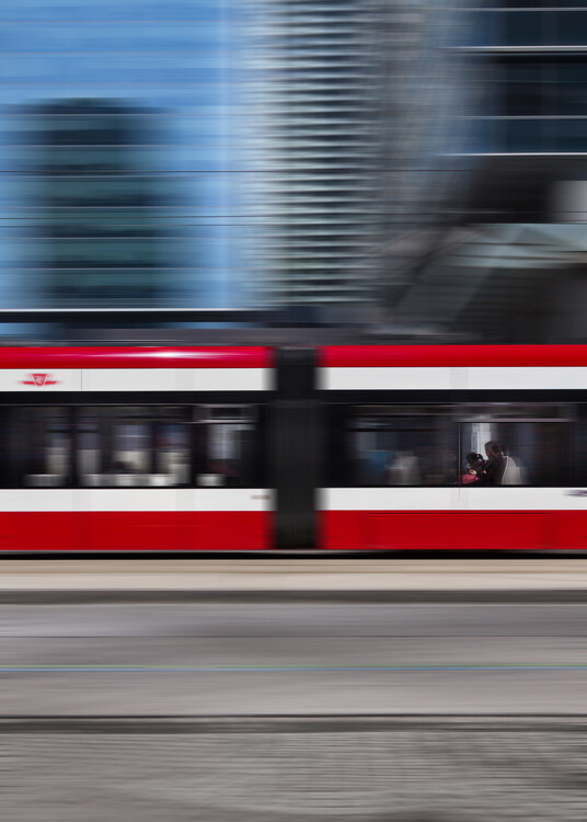 Art Photography The 509 Harbourfront Streetcar Blur Version No 4