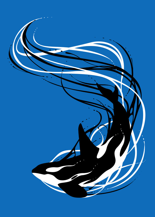 Illustration Fantasy killer whale