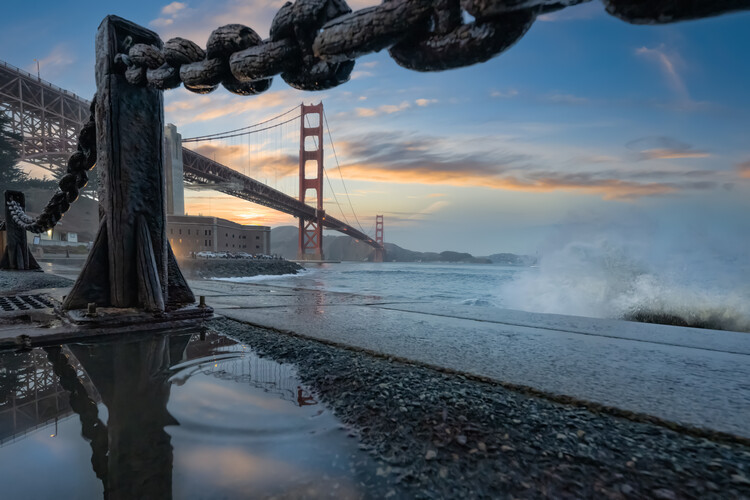 Art Photography Golden Gate Sunset