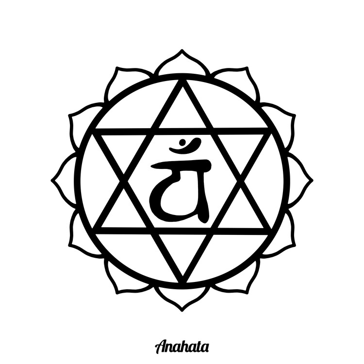 Illusztráció Anahata - Heart Chakra