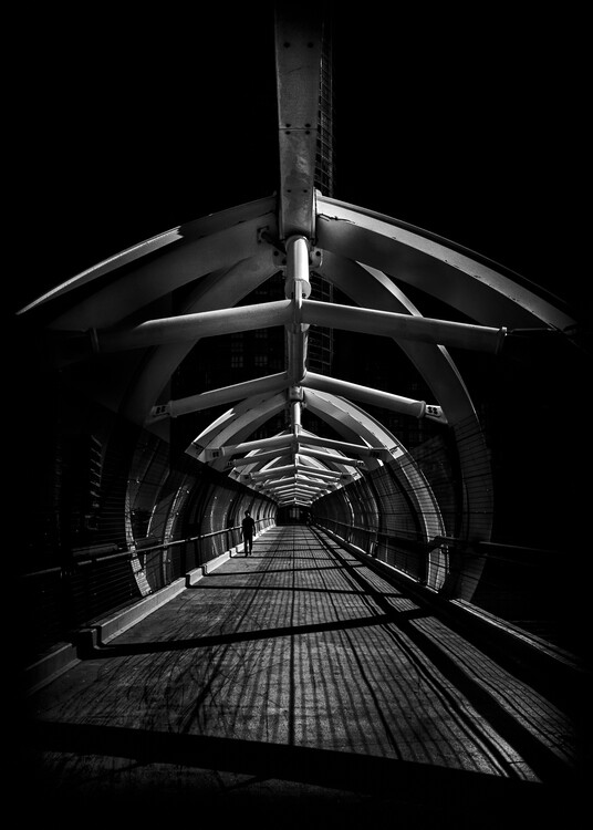 Art Photography Puente de Luz Pedestrian Bridge No 1