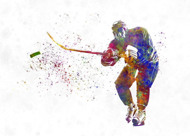 Girls Funny Just A Girl Who Loves Hockey Fan - Funny Hockey - Posters and  Art Prints