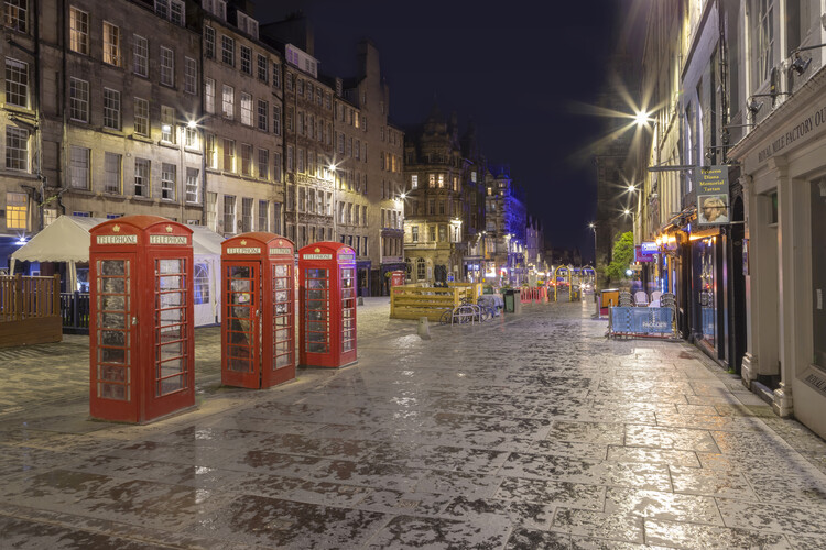 Art Photography Evening impression of the Royal Mile in Edinburgh