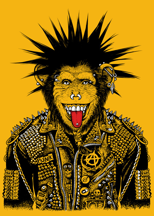 Art Poster Monkey Punk