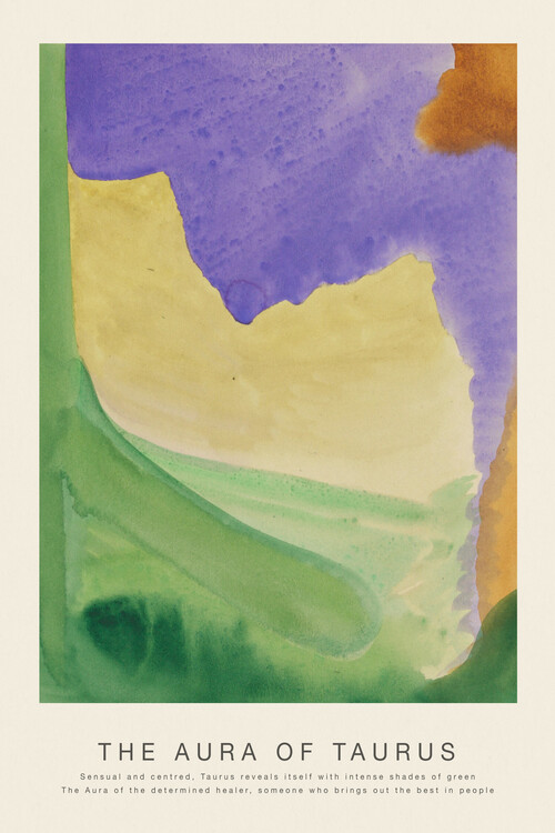 Taidejäljennös The Aura of Taurus (Astrology, Spirituality & Zodiac Series)