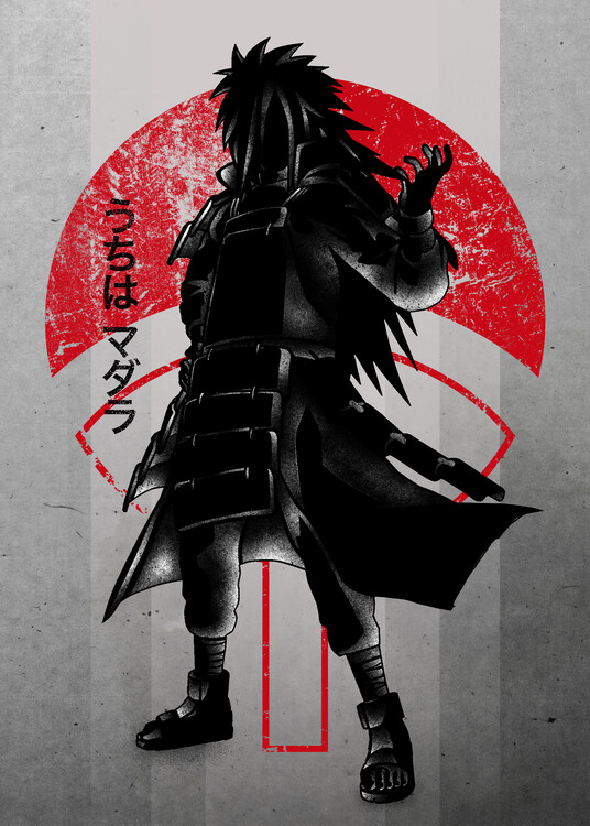 Art Poster Crimson Ninja Villian